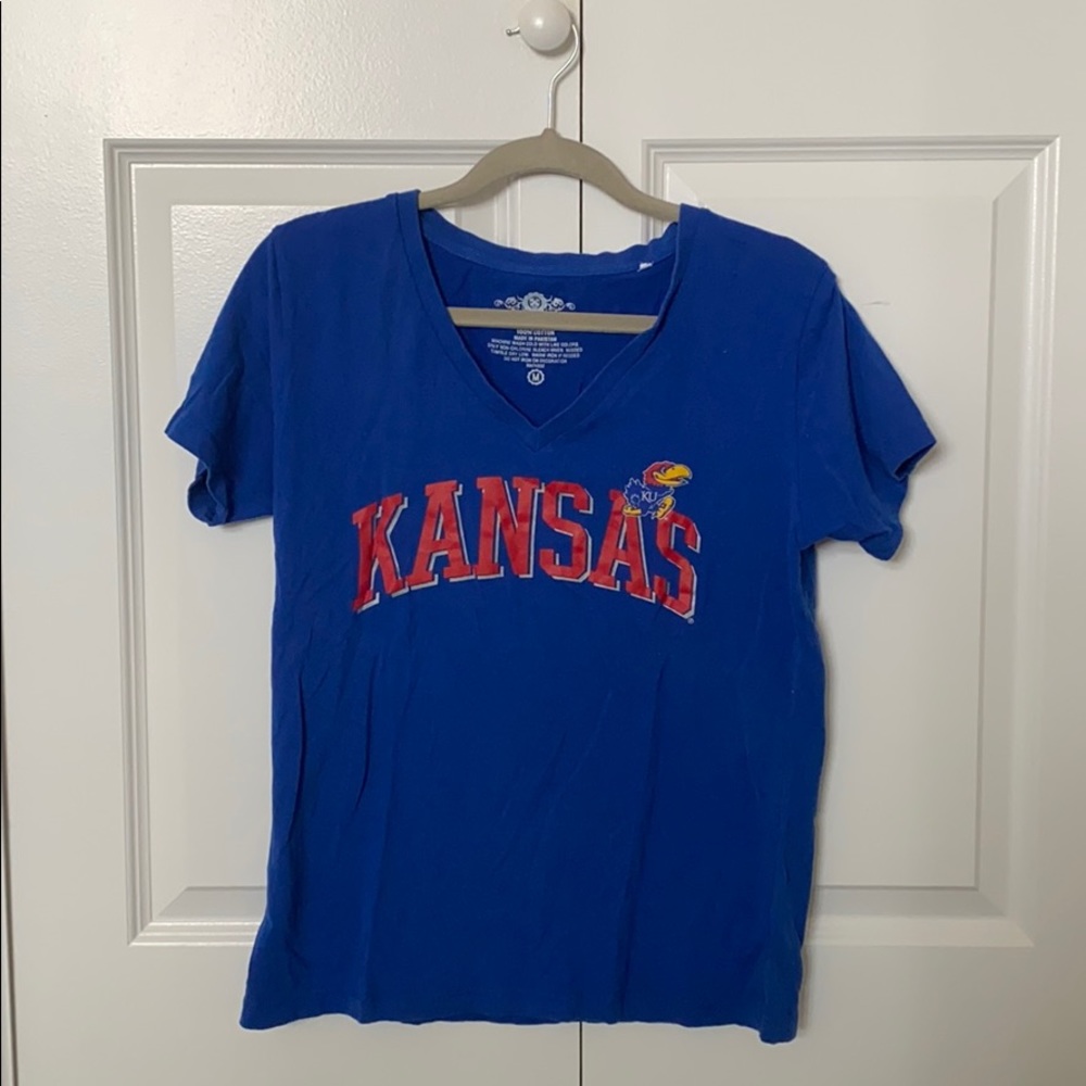 Kansas Jayhawks v-neck tshirt